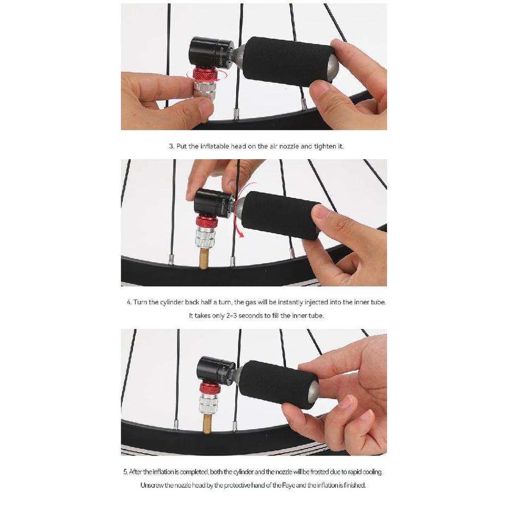 Bicycle Portable Mini Pump, Suitable for Both American and French Multifunctional Pumps