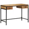 Desk with Drawers and Storage Brown 105 X 50 X 75 Cm