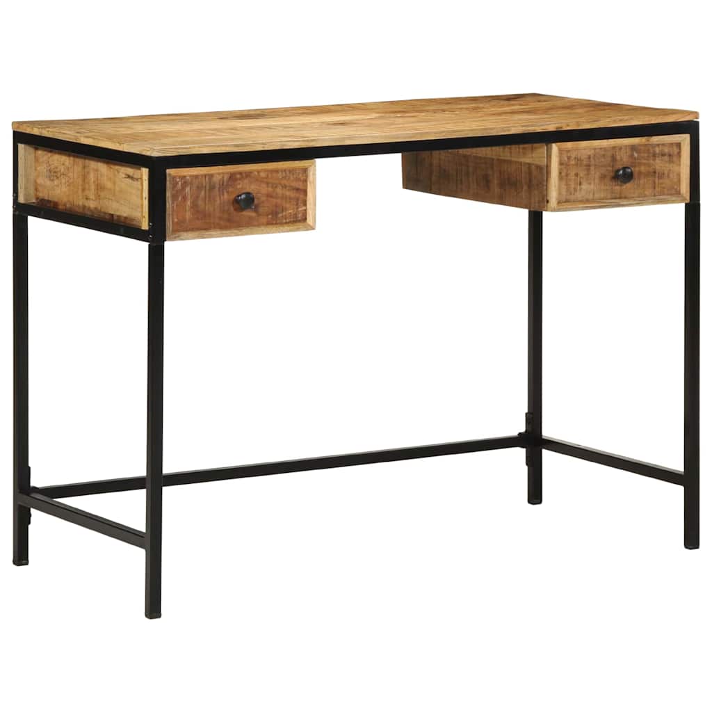 Desk with Drawers and Storage Brown 105 X 50 X 75 Cm