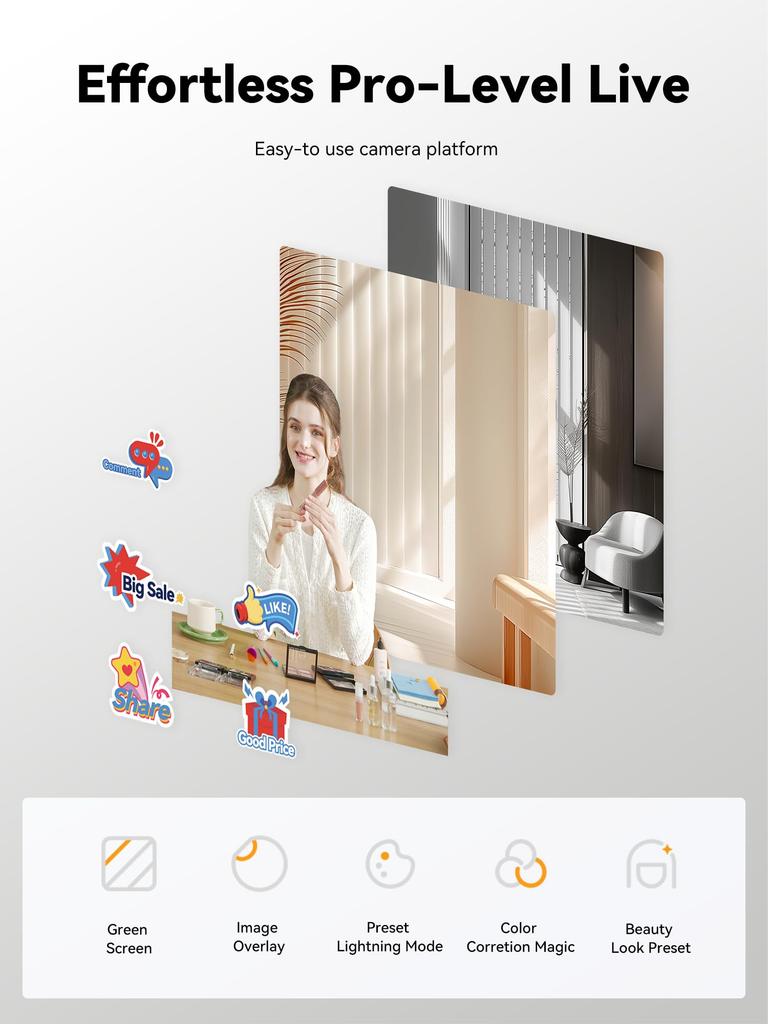 Streaming Video Streaming HOLLYLAND-VenusLiv V2-Live-Kamera-LAN/WIFI-Verbindung-4K30p/RTMP/USB-C/HDMI-Export-Für Tiktok/YouTube/Facebook/Twitch/Live