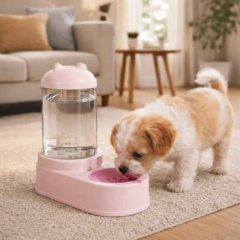 Durable Pet Water Dispenser Anti Spill Dog Feeder Cute Cat Automatic Feeder  for Feeding Water
