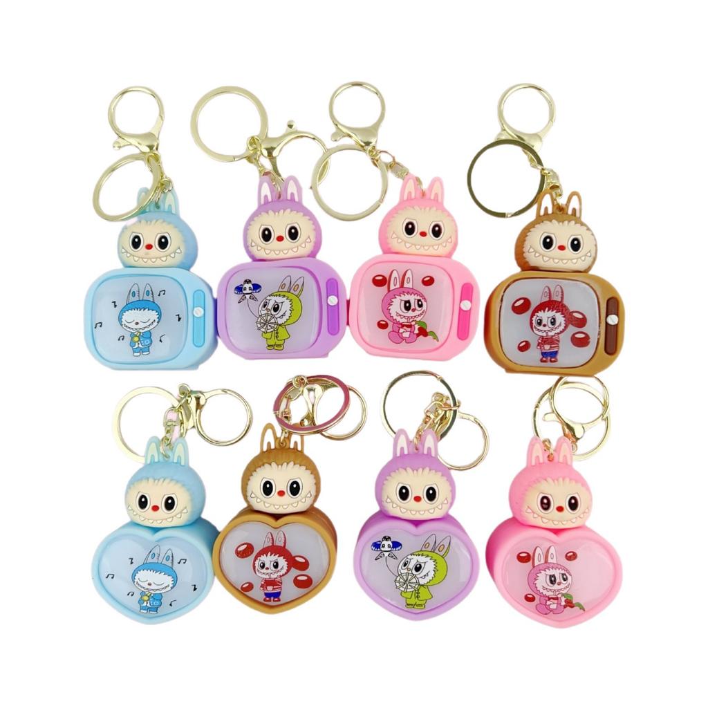 Luminous TV, Keychain, Schoolbag, Pendant, Children's Toys, Gifts, Doll Machine