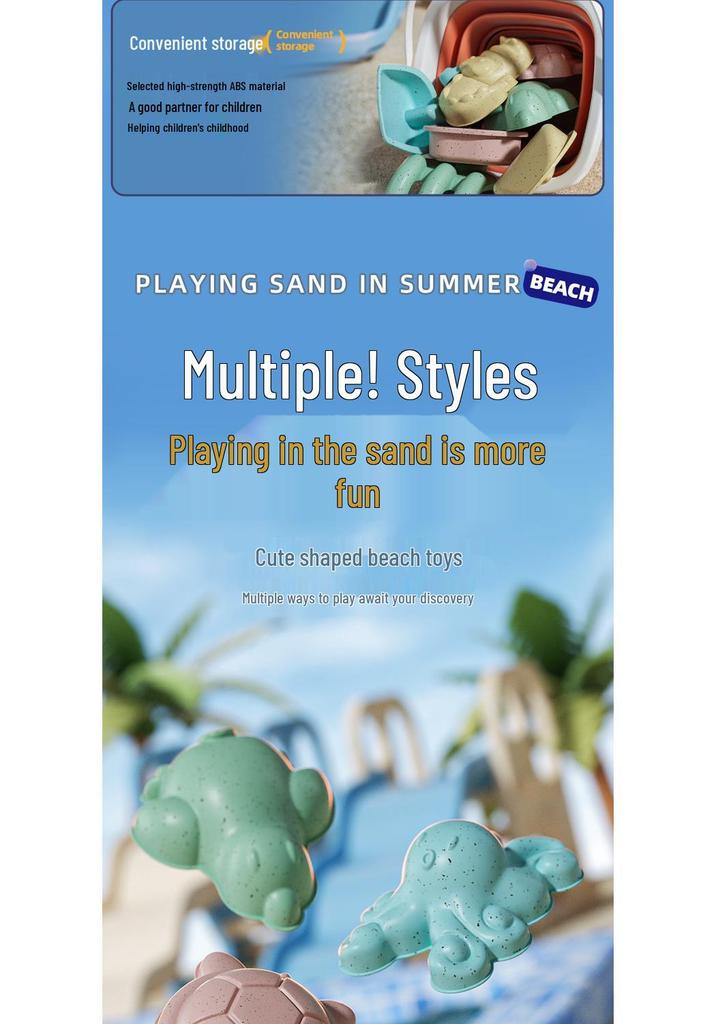 Kids' Beach Toy Set: Shelling Bucket, Folding Water Play Pail, Sand & Soil Digging Tools