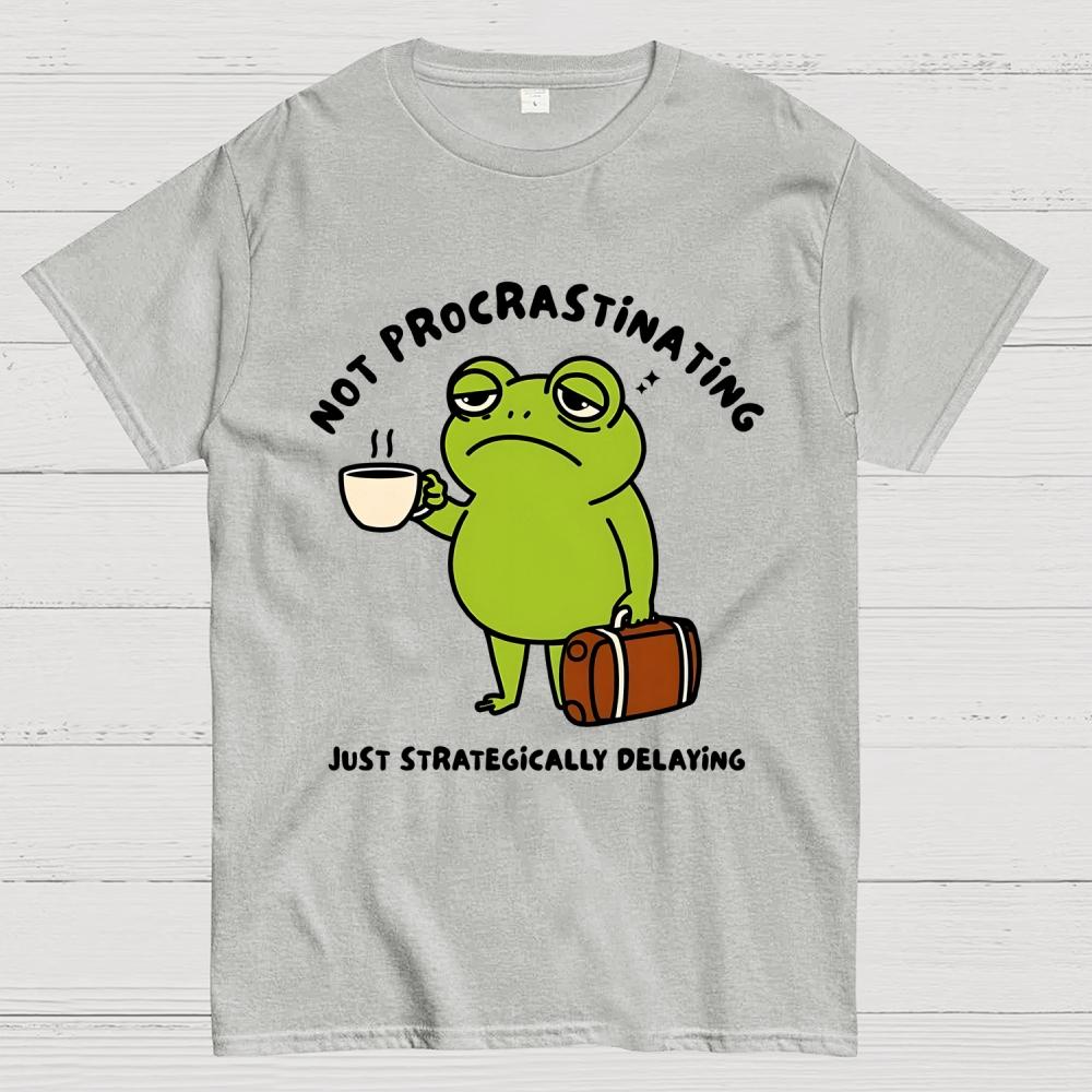 Not Procrastinating 100% Cotton Summer Casual Cool Loose T-Shirt