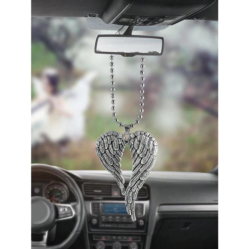 1pc Wing Design Zinc Alloy Car Hanging Ornament