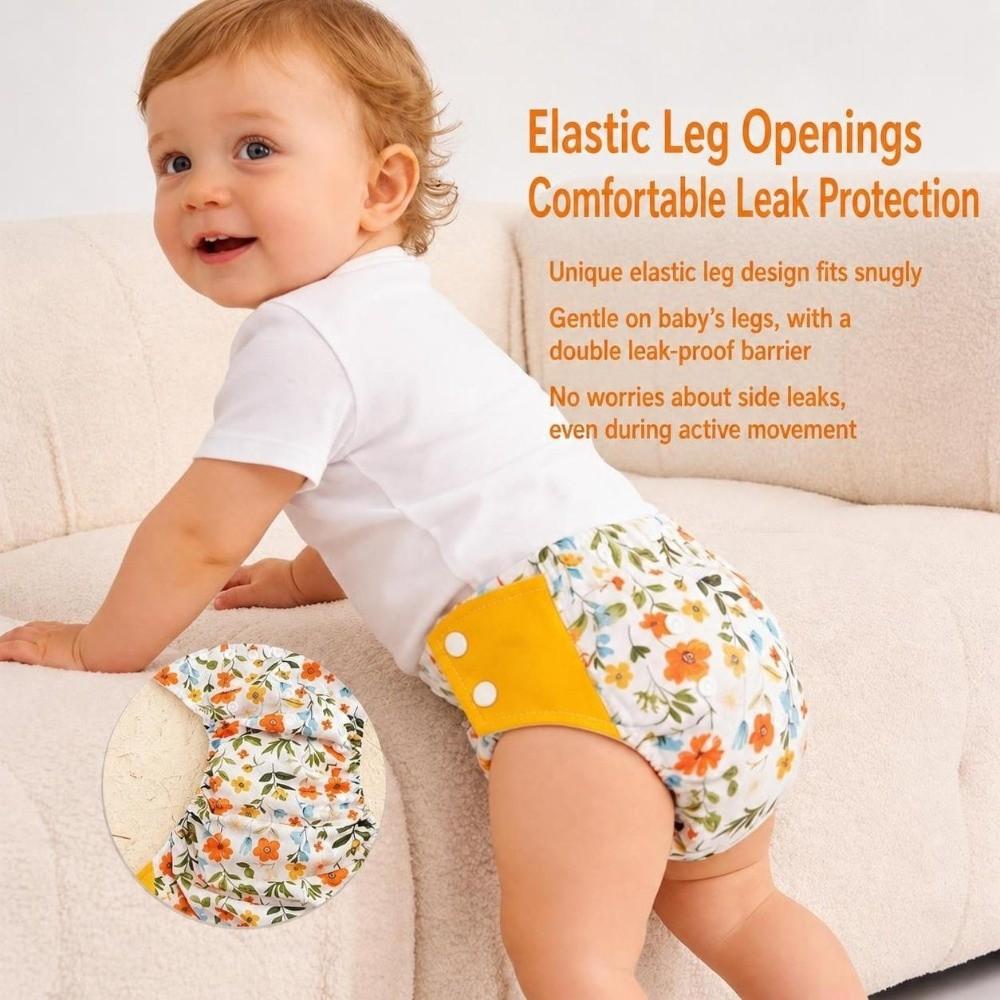 Anti-leakage Charcoal Diapers Washable Baby Diapers Happy Cloth Diapers Girl Boy