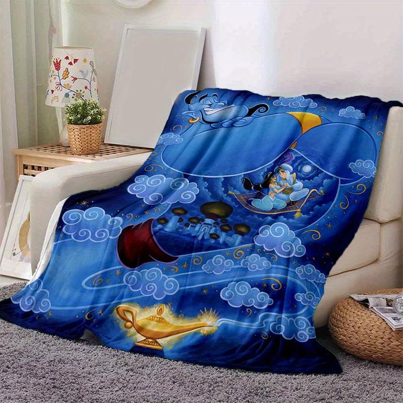 1pc, Magical Genie Home Decor Blanket: A Perfect Gift for Your Bedroom, Living Room, or Travel, Flannel Throw Blanket, Ideal for Couches