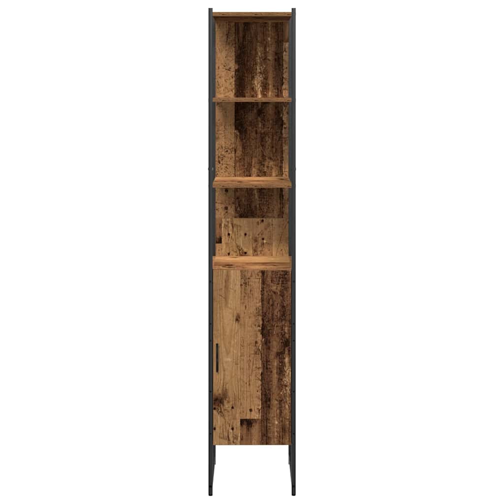 Bathroom Furniture Set with Storage 4 Pcs Brown 33 X 33 X 185.5 Cm