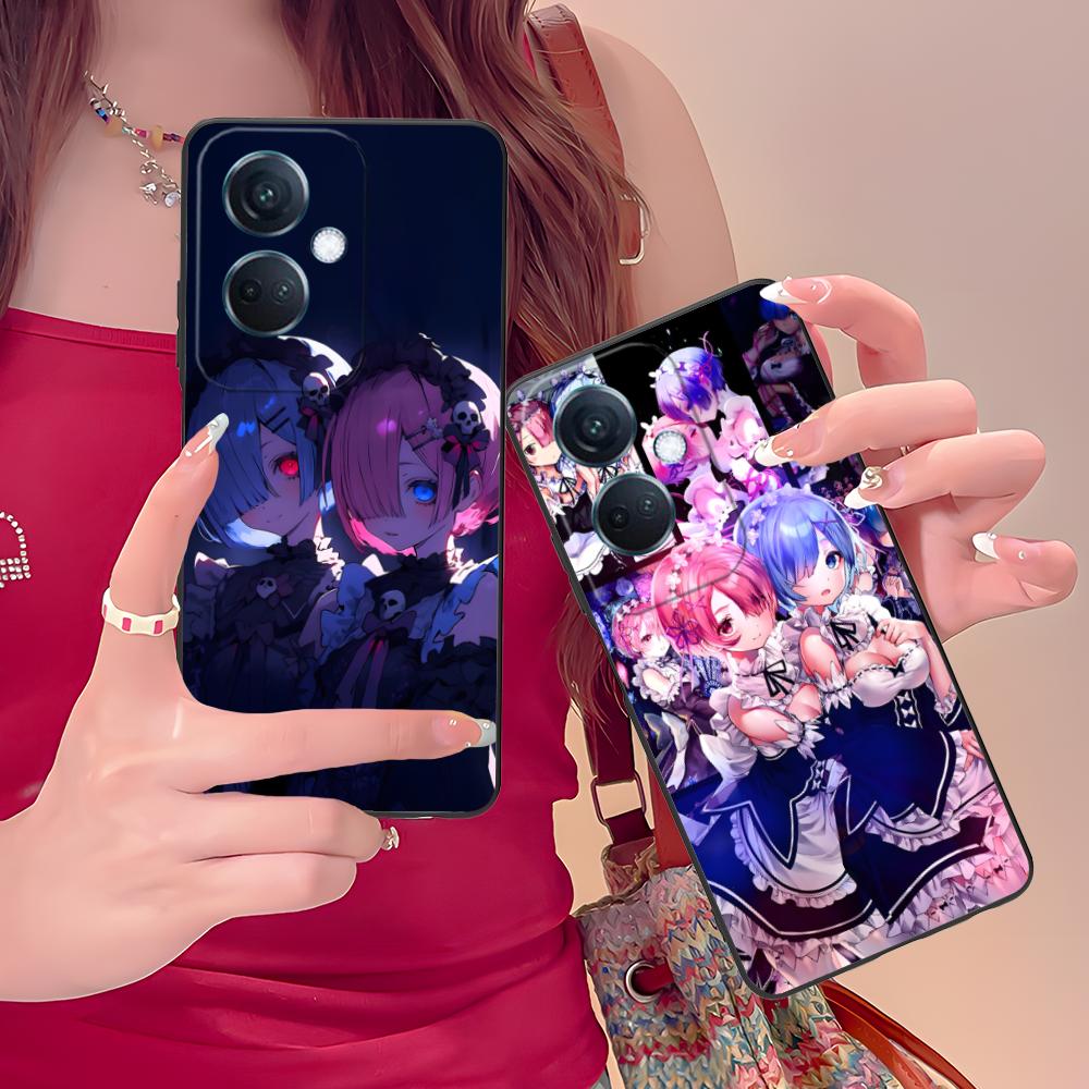 ReZero Rem Ram Matte TPU Mobile Phone Case for OPPO Find X9 X8 X7 X6 X5 X3 X2 Plus S Pro Ultra Lite Colorful Printing Cover