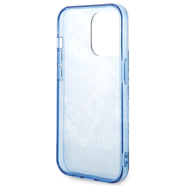 Guess Guhcp14Lhgplhb Iphone 14 Pro 6,1 Niebieski/Blue Hardcase Porcelain Collection