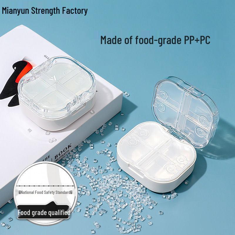 Compact, Moisture-Proof Pill Box for Daily Medication - 3 Times a Day, 7-Day Organizer