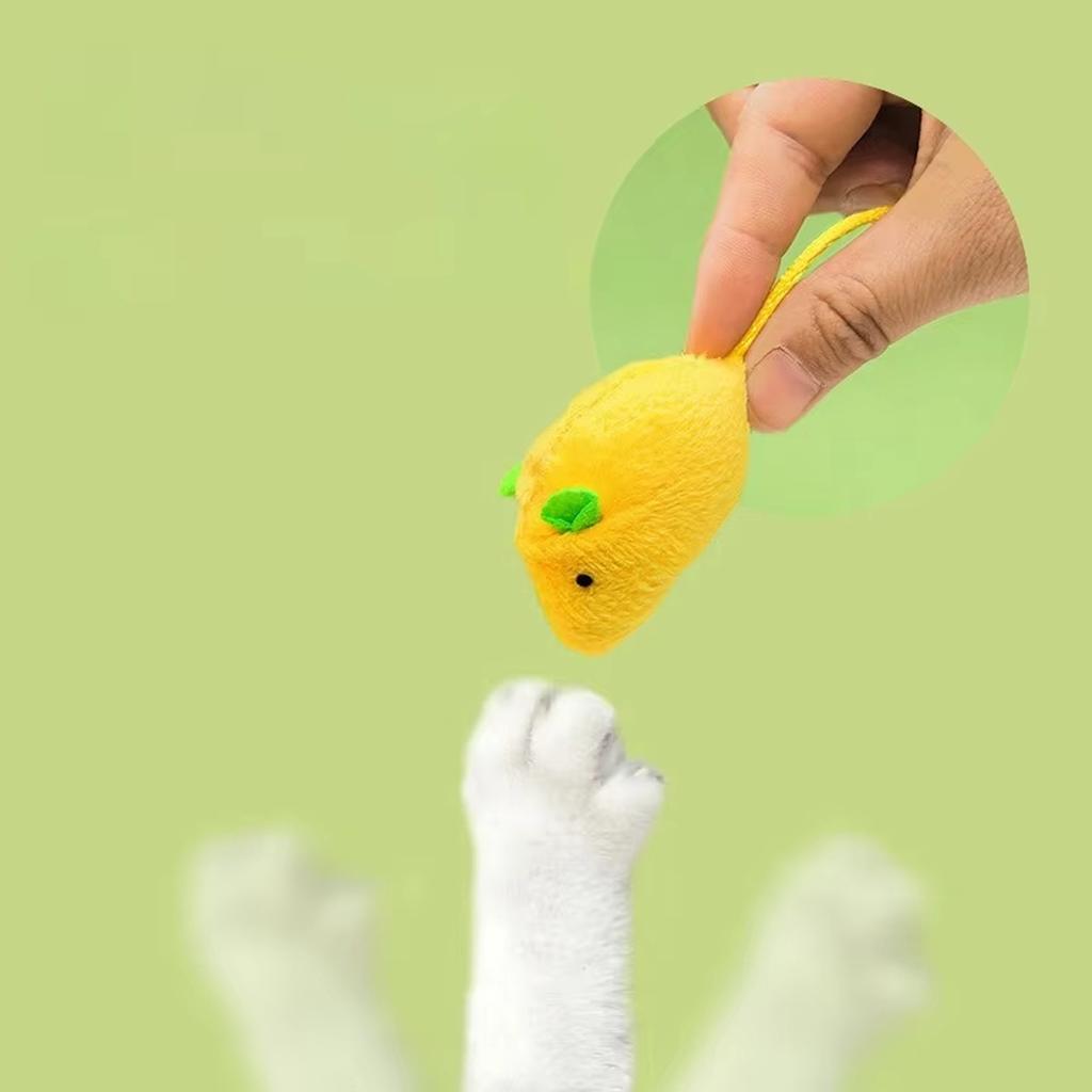 Plush Mouse Toy with Catnip Interactive Self-Playing Toy