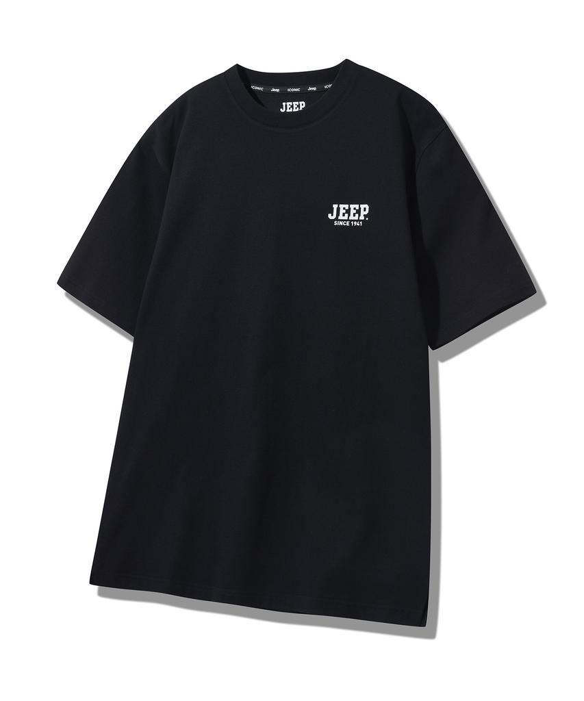 JEEP [2Pack] 170G Single Airgram Layered Short Sleeve T-Shirt (Jq5Tsu150Bk)