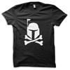 Boba Fett Jolly Roger Skull Flag Parody Star Wars T-shirt M5555