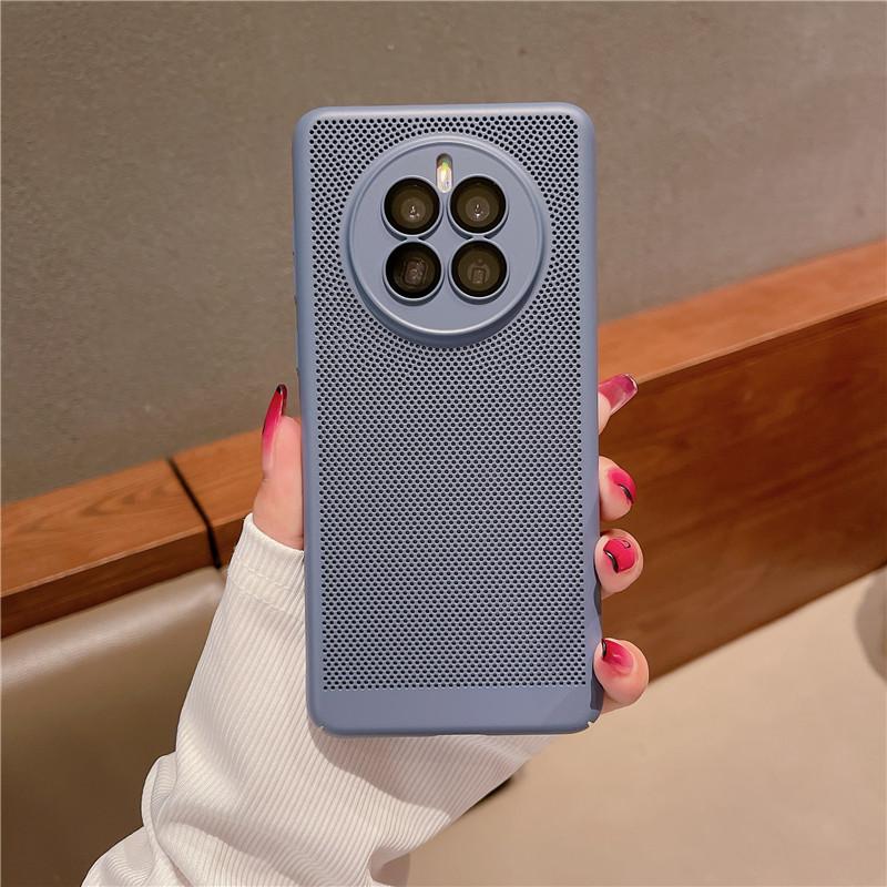 Husă cu acoperire completă cu disipare a căldurii cu film pentru lentile pentru Huawei Mate 60 50 50E 30 Pro Plus Grilă de răcire respirabilă Carcasă din spate tare pentru PC