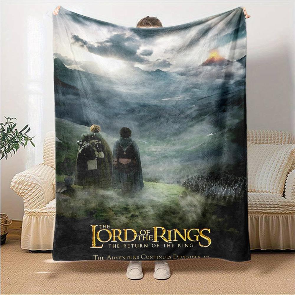 1pc The Lord of the Rings The Return of the King Flannel Blanket Soft Warm Throw for Home, Office, Travel, All-Season Cozy Bedding GiftL1273
