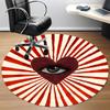1pc Heart Eye Symbol Chair Carpet for Office, Non slip, Soft and Durable Office Rug for Interior Decoration