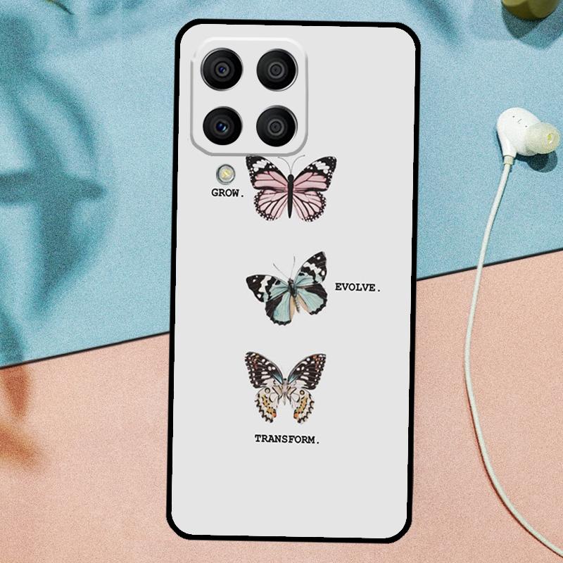 Butterfly Flower For Samsung Galaxy M31 M11 M23 M12 M13 M14 M15 M35 M55 M34 M54 M33 M53 M32 M52 M06 M16 Case