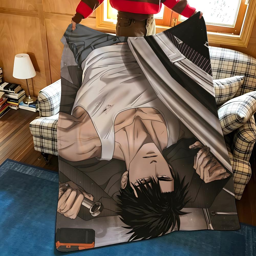 Comics S-Shut-t L-Line-ee Throw Flannel Cozy Print Blanket, Portable, Durable Machine Washable Cute Cool
