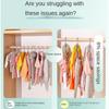 1PC/5PCS PP Children Clothes Hanger Household Stretchable Clothes Support Baby Anti Slip Clothes Support Extendable Drying Rack