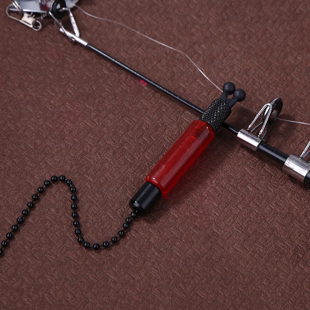 Bite Alarms Carp Fishing Hangers Bobbins Swingers Indicators Fishing Alarm Swinger Steel Chain 4 Color Bite Alarm Fishing Tools