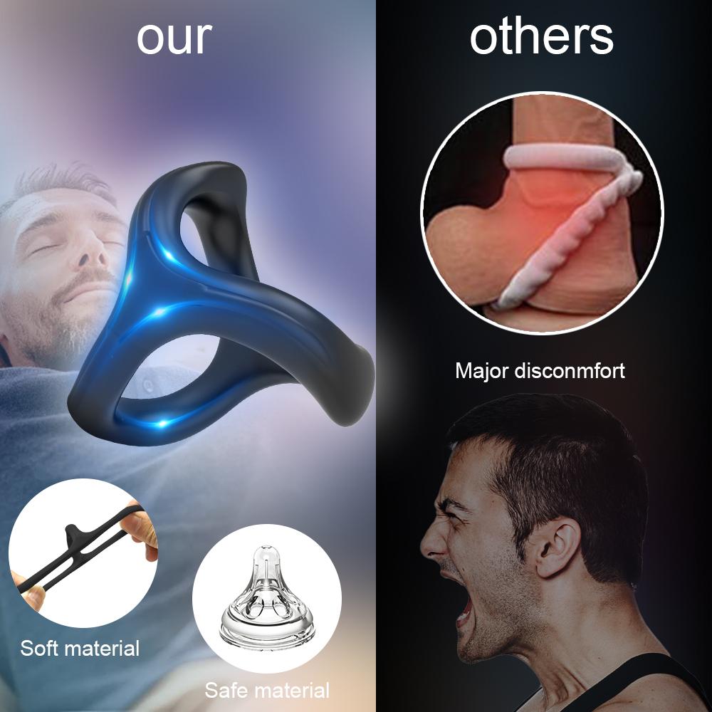 Cockring Penis Cock Ring On for Man Delay Ejaculation Sex Toys for Men Couple Expandable Dick Genital Rings Penisring Adults