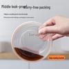 Round Transparent Plastic Food Container with Lid