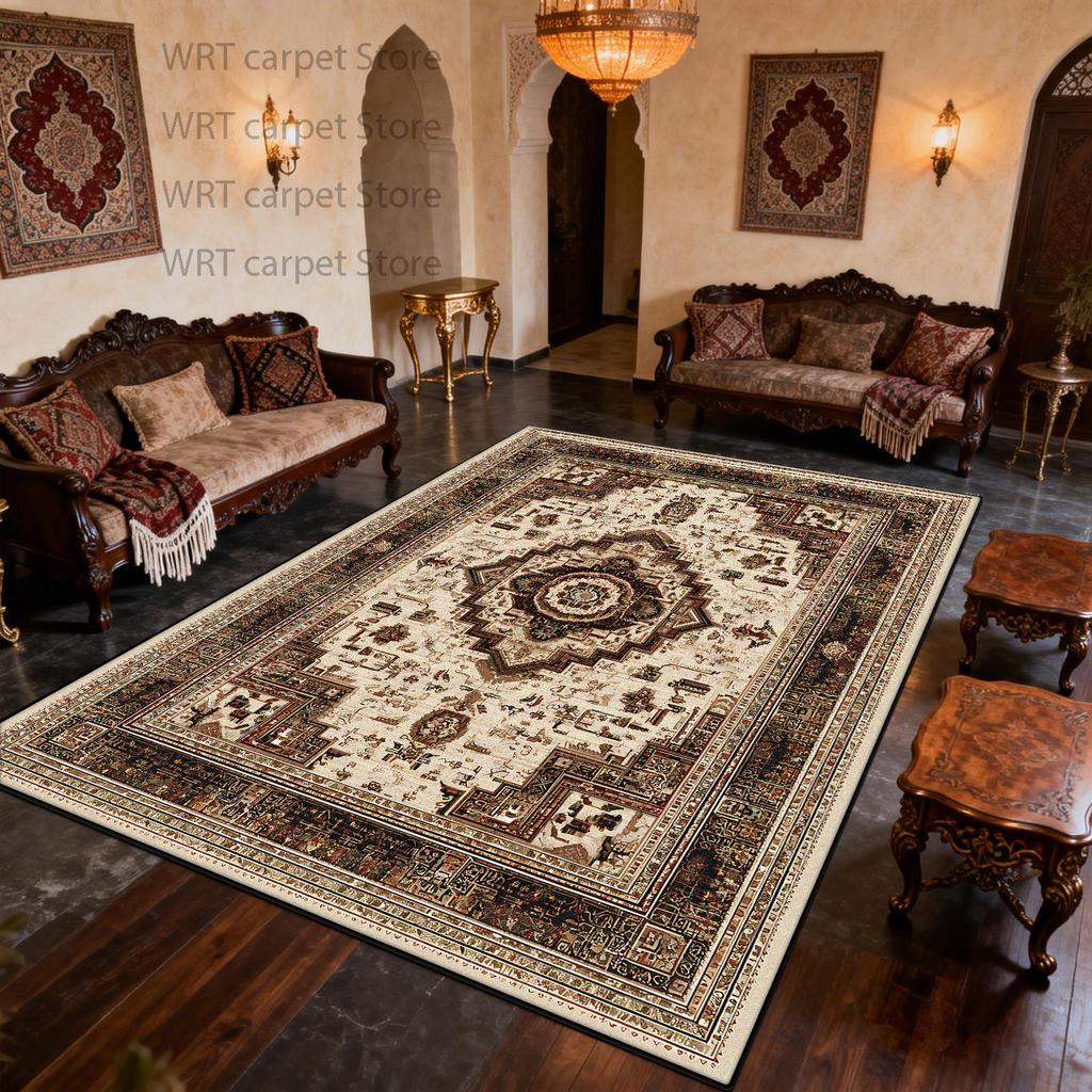 Bohemian Retro CARPET FOR Living Room American Style Ethnic Decoration Soft Large Rugs Bedroom Washable Floor Mat Customizable