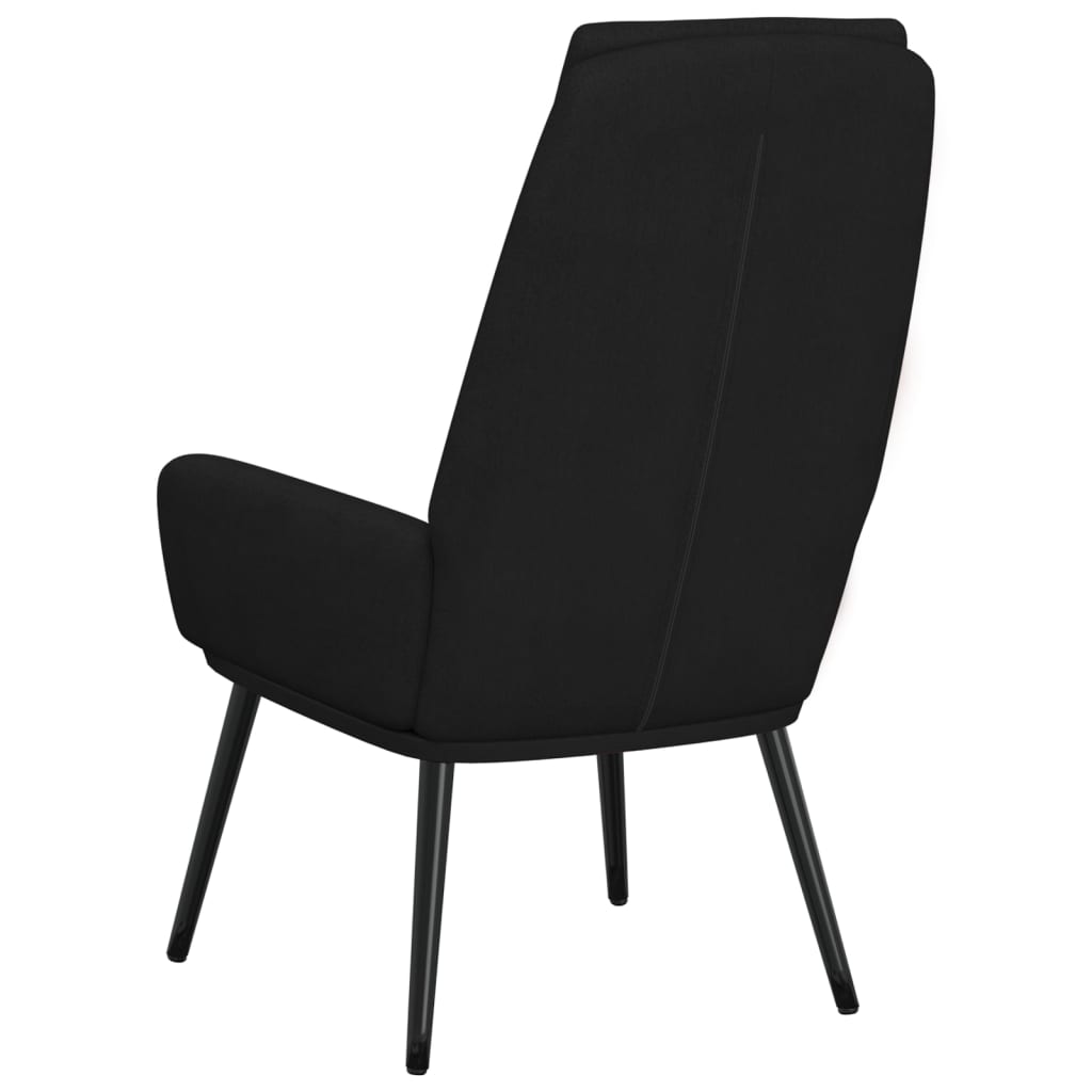 Relax Armchair Black Fabric