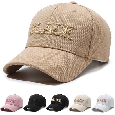 Brief Stickerei Baseball Kappe Männer Frauen Outdoor Frühling Sommer Sonnenhut Visier Hut Spitzen Cap Pferdeschwanz Panama Kappe Snapback Hut