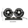 Portable Car Fan Double Head Car AC 360 Degree Rotatable Vehicle Air Circulation Auto Cooling Device For Small Cars And Large