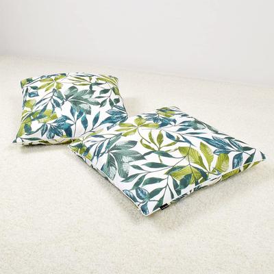 STYLE Decor Cushion Cover 55 X 59 Set of 2 Meisen Size Stylish 100% Cotton Scandinavian Green Botanical Leaf Pattern W3400800