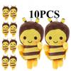 1/5/10 Pcs Little Bee Dog Toy Plush Pendant Cute Keychain Plush Bag Charm Bumble Stuffed Dolls Backpack Mini