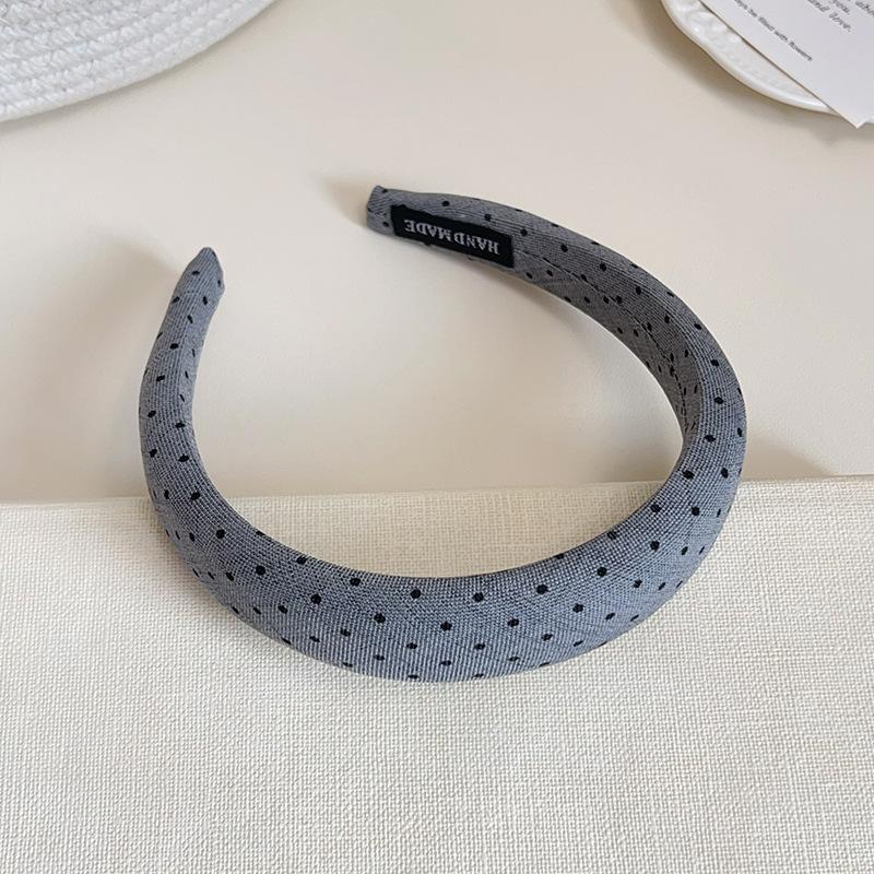 Trendy Polka Dot Multicolor Hairbands Thick Sponge for Elegant Styling