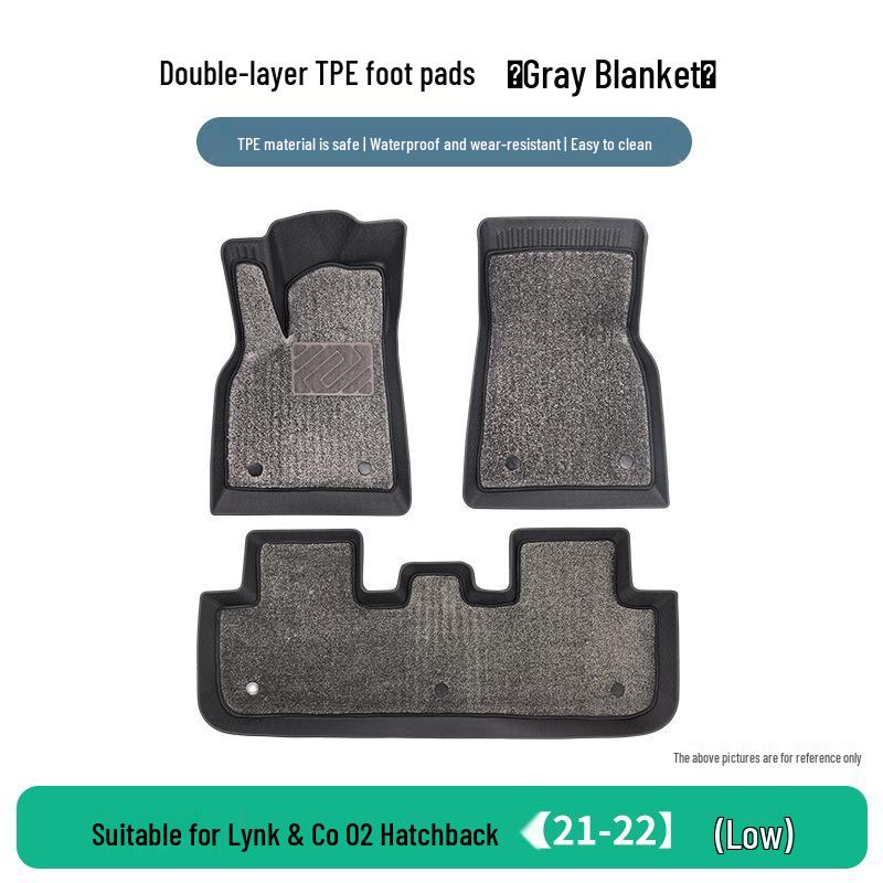 Lynk & Co 02 Hatchback 21-22 Niedriges Modell TPE Kratzfeste Fußmatten