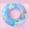 Crystal Cartoon Swim Ring Wholesale Adult Inflatable Water Toy Pvc Thickness 0.20 Rainbow Unicorn Swim Ring 50 60 70 80 90