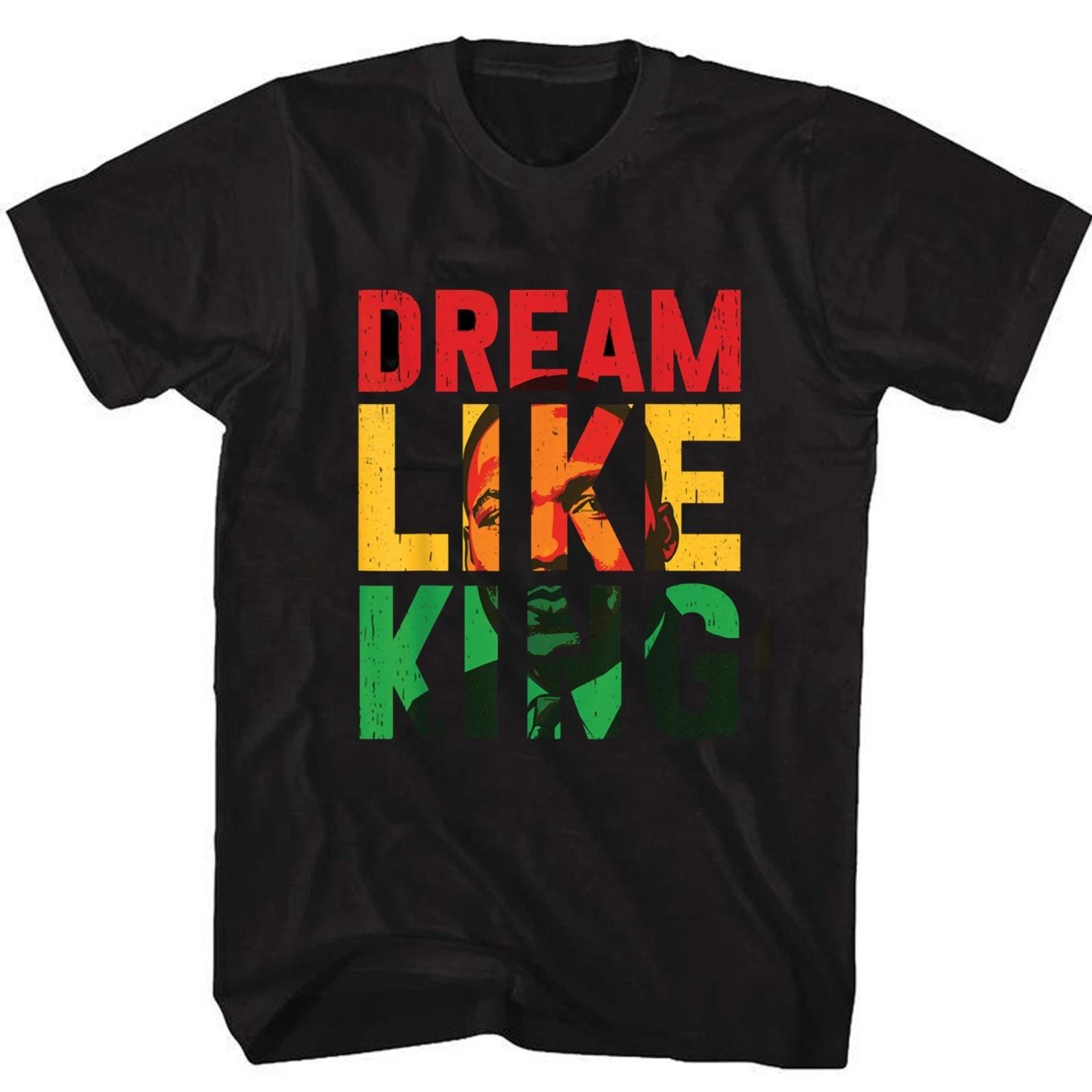 Dream Like King T-shirt, Black Lives Matters Tee, Martin Luther King Day Tee L