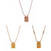 Love Heart Tarot Pendant Necklace Copper Chain With Colorful Ropes For Women Fashion Summer