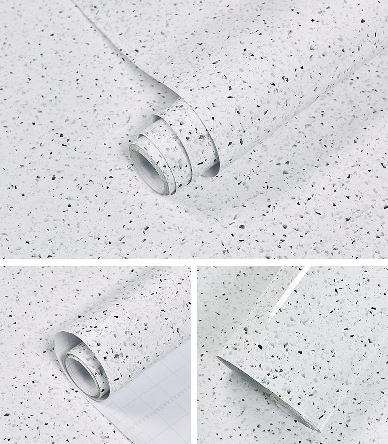 PVC Kitchen Sticker Waterproof Oil Resistant Self-Adhesive Wallpaper Cooktop Heat Resistant Countertop Refurbished Marble Veneer