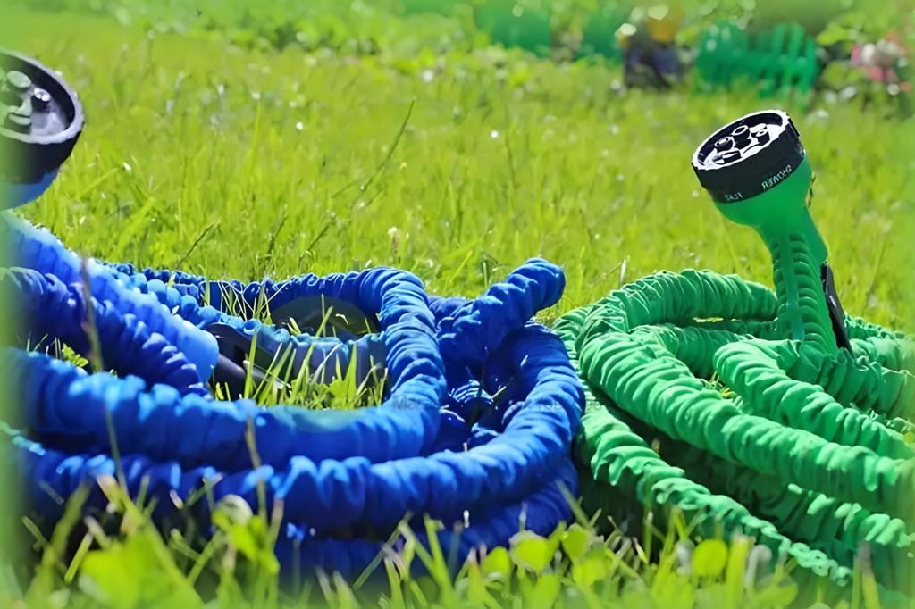 Flexible garden hose 7-20m + gun