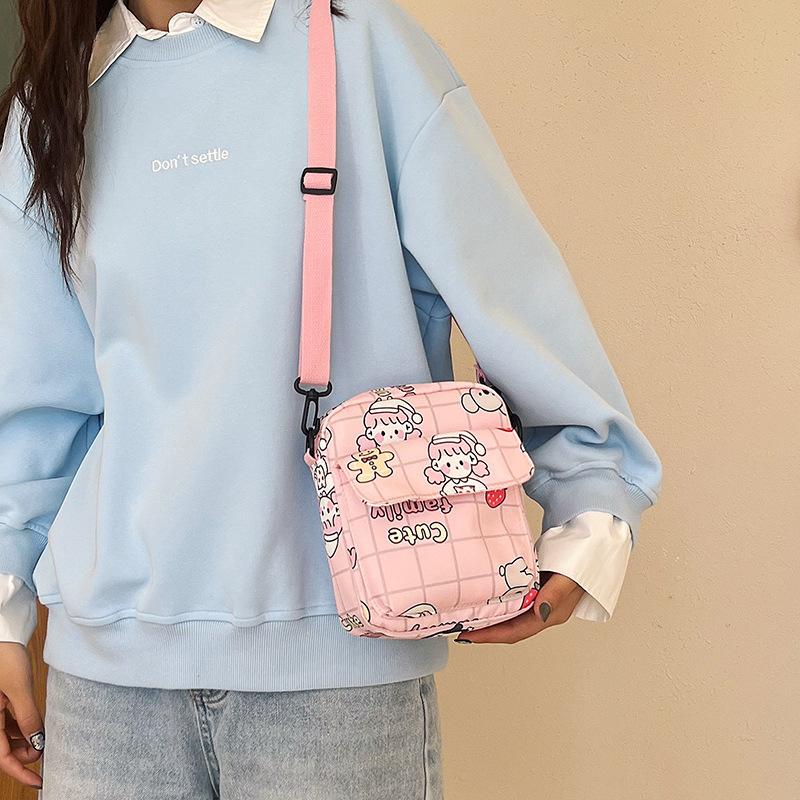 Large capacity student tutoring bag women's bag new shoulder bag sweet messenger bag