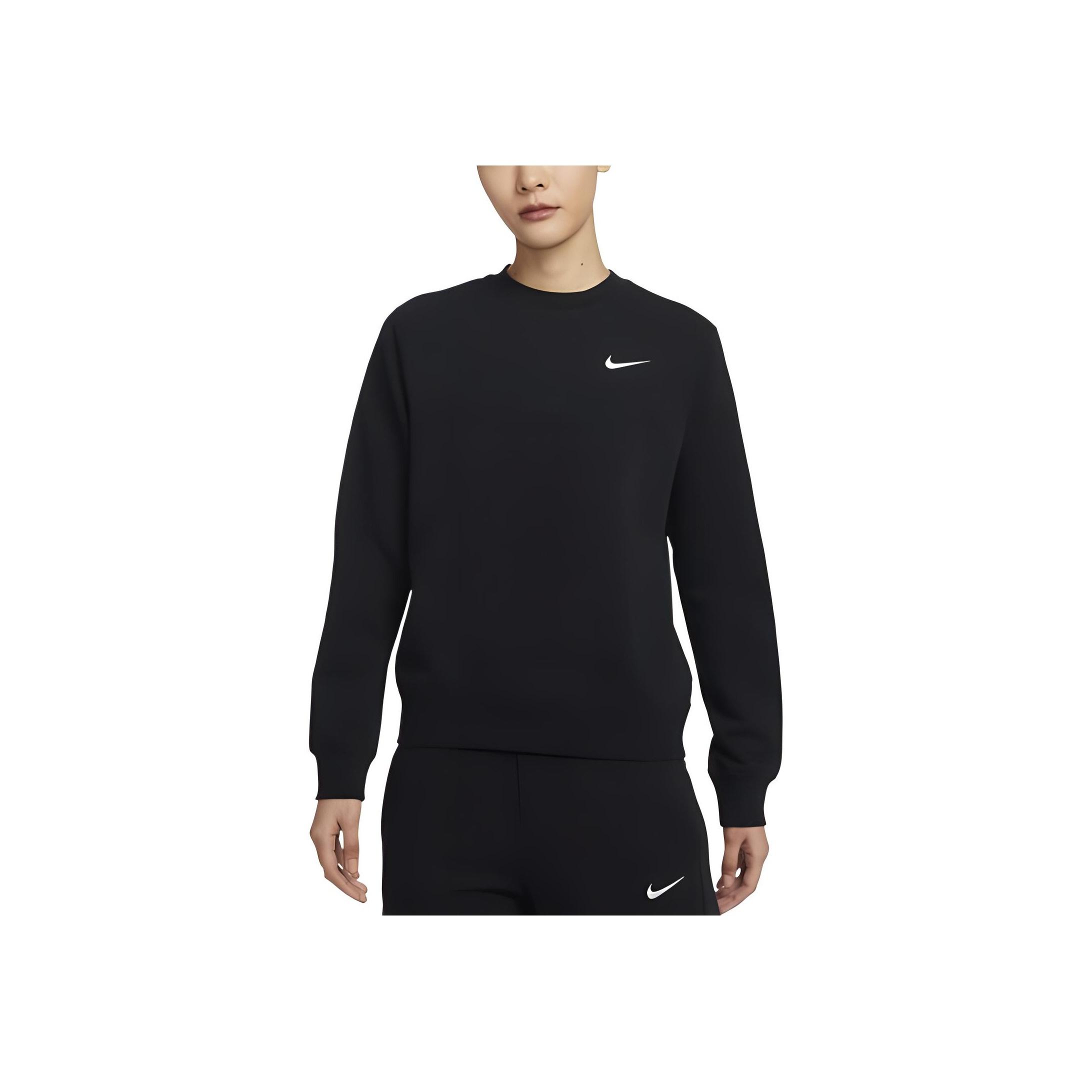 

Nike Клубный свитшот с вышивкой логотипа Team Series, повседневный, мягкий, с круглым вырезом, женский, черный IB8752-010 XL