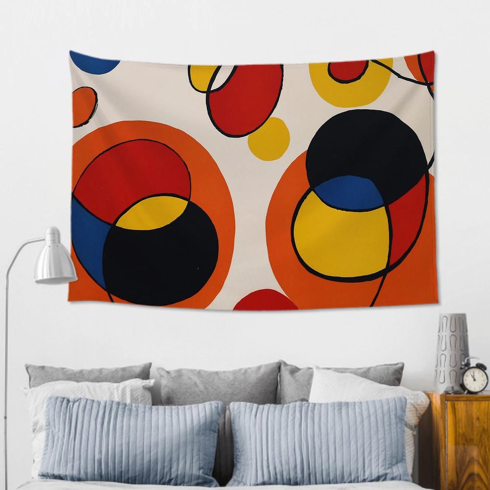 

Сучасний сюрреалізм Жоана Міро Художній гобелен Декор кімнати Настінна тканина Святковий підвісний фон Декор кімнати Дитяча кімната 50x70