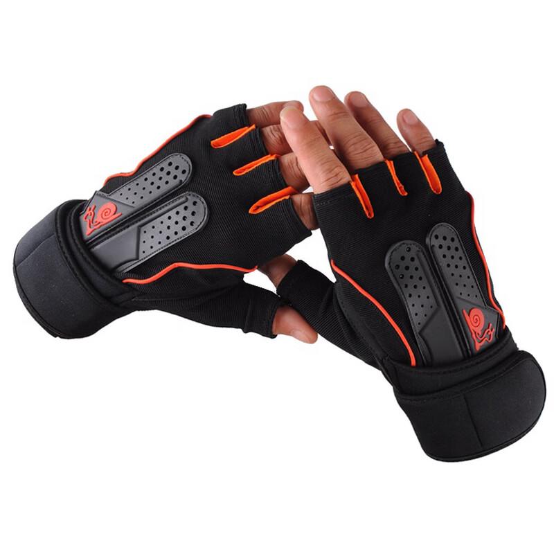 Rindu Men s Fingerless Fitness & Motorcycle Riding Gloves M-XL