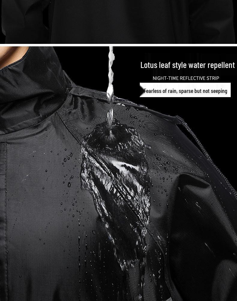 Men's and Women's Reflective Waterproof Raincoat and Pants Set for Riding and Takeaway