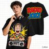 Vintage TV Host Comic Characters Print Pure Cotton TShirt Unisex Comedy Style Streetwear Oversized Top