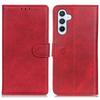 For Samsung Galaxy S24 FE Stand Case Cowhide Texture Leather Phone Cover