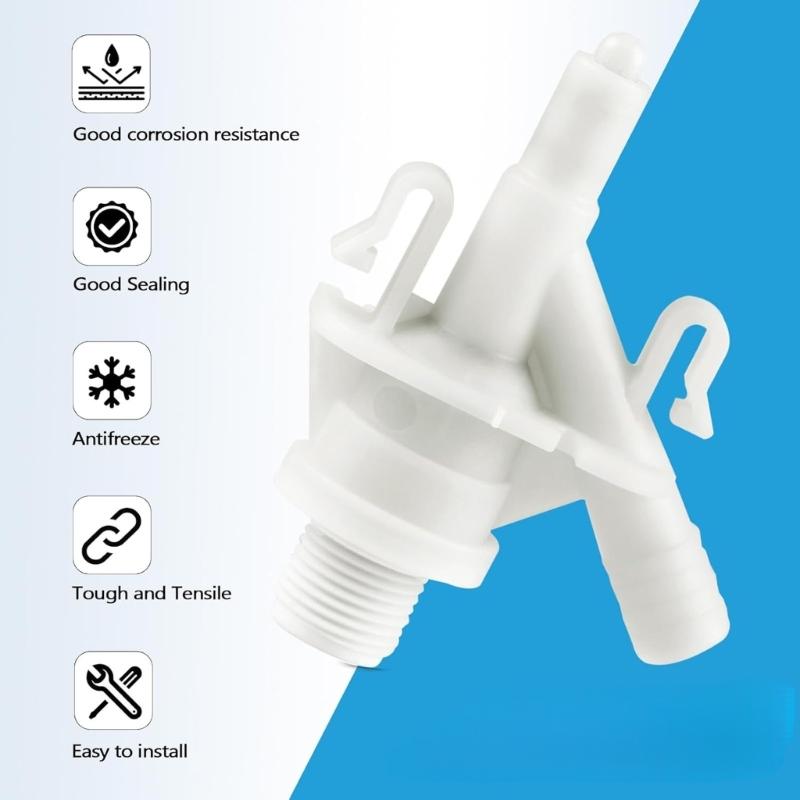 Strong Plastic Toilet Flush Valves Assembly with Leak Proof Seal 385311641 Replacement Suitable for Devices 300 310