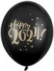 Balony 30Cm  Happy 2024!  Pastel Black  1Szt.