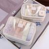 Large Capacity Breathable Mesh Cosmetic Bag Women Travel Toiletry Bag Portable Storage Bag for Outdoor Sports Makeup Pouch